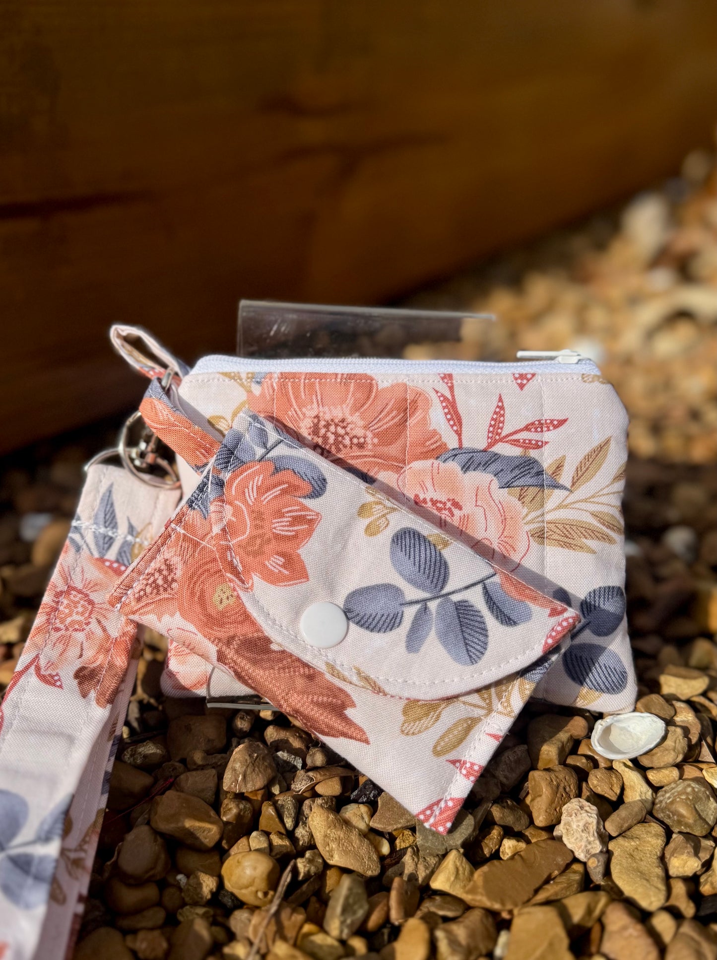 Boho Autumn Florals Wristlet