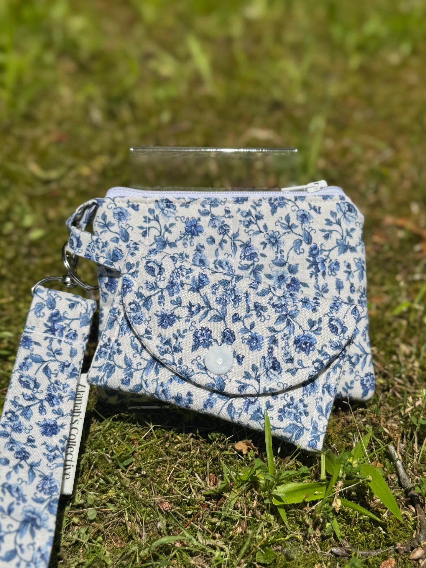 Porcelain Florals Wristlet