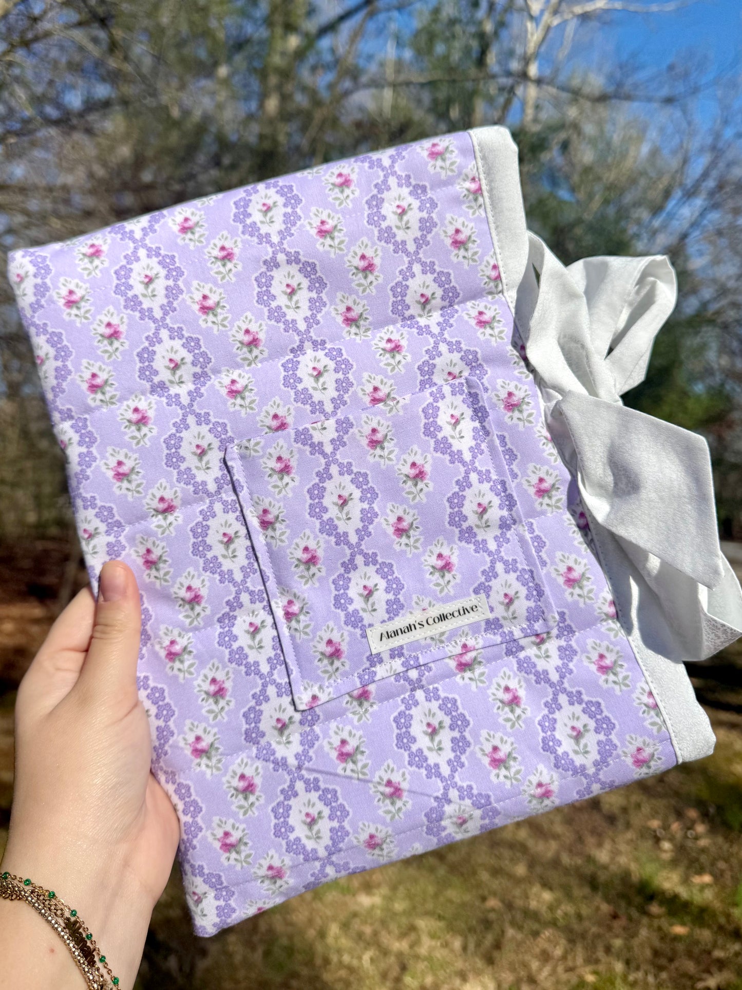Lovely Lavender Large Bible/Book Sleeve