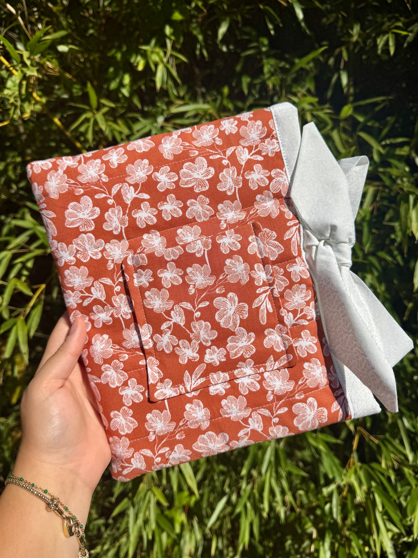 Terracotta Blooms Small Bible/Book Sleeve