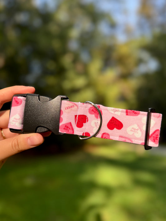 Be Mine Medium 1.5" Dog Collar