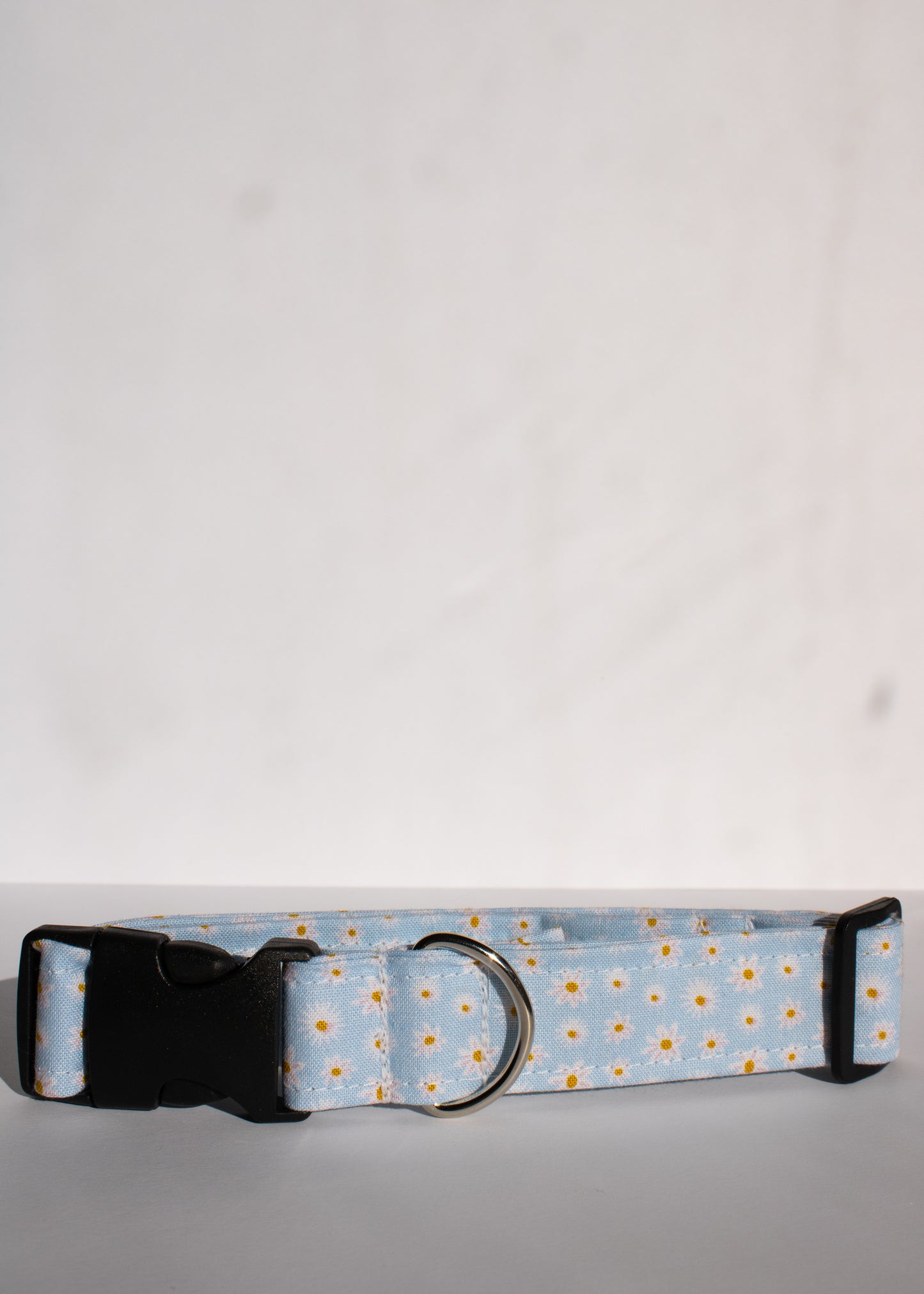 Blue Daisies Medium 1" Dog Collar