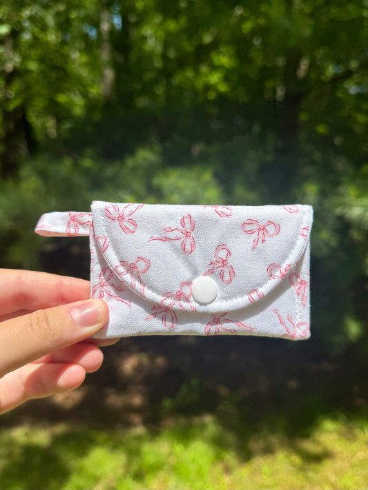 Pink Bows AirPods Case/Card Wallet