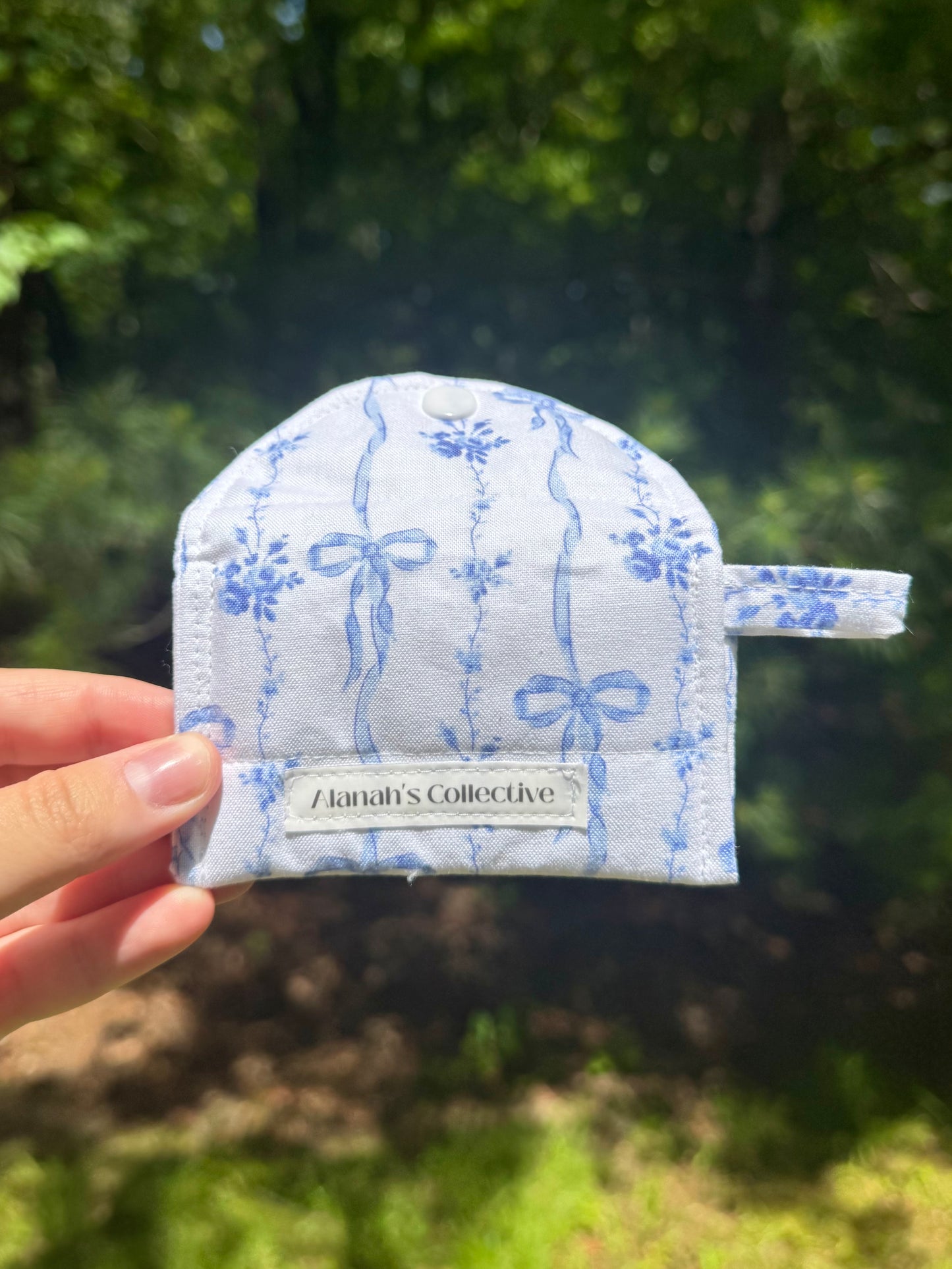 Blue Bows AirPods Case/Card Wallet