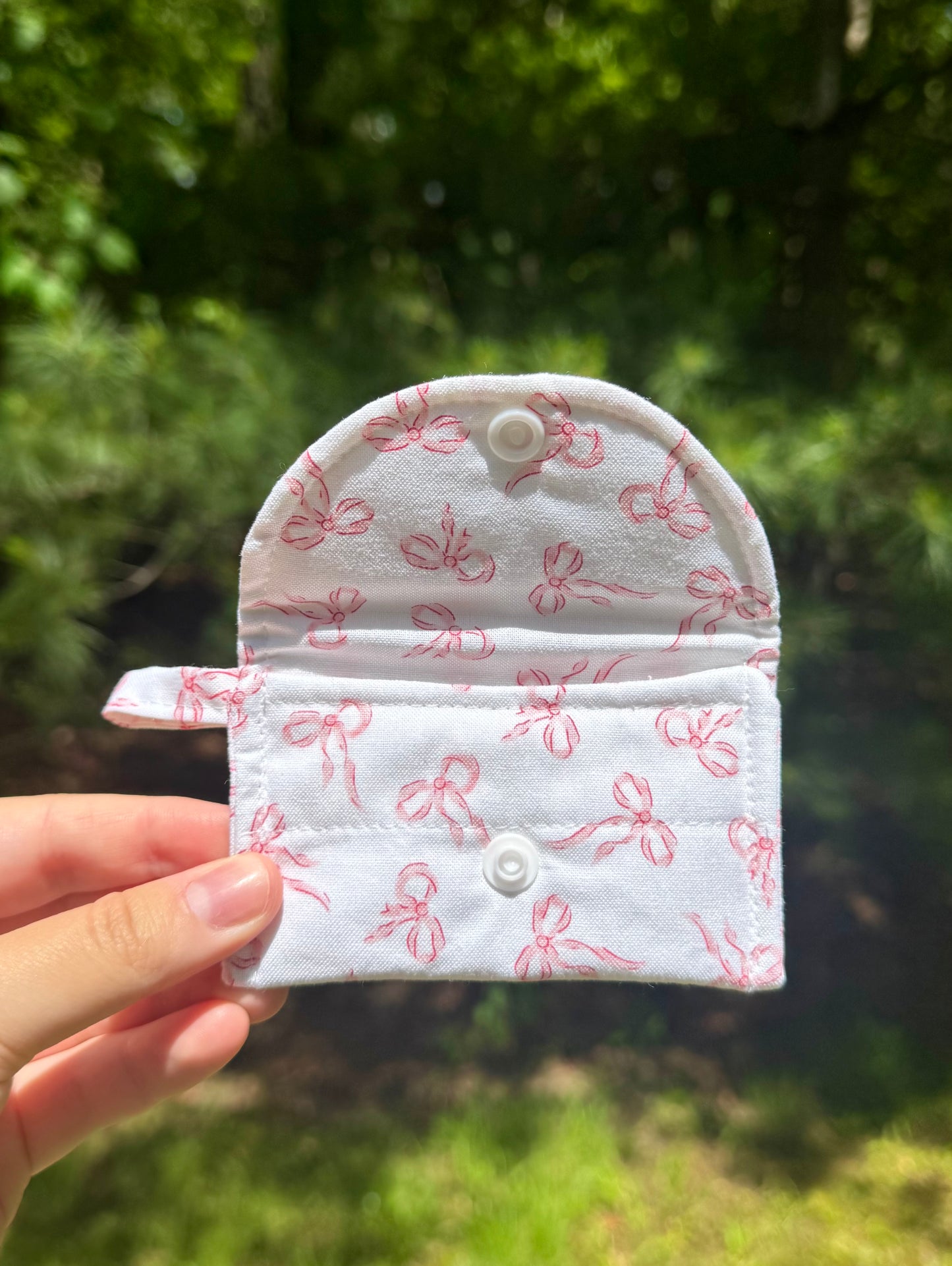 Pink Bows AirPods Case/Card Wallet