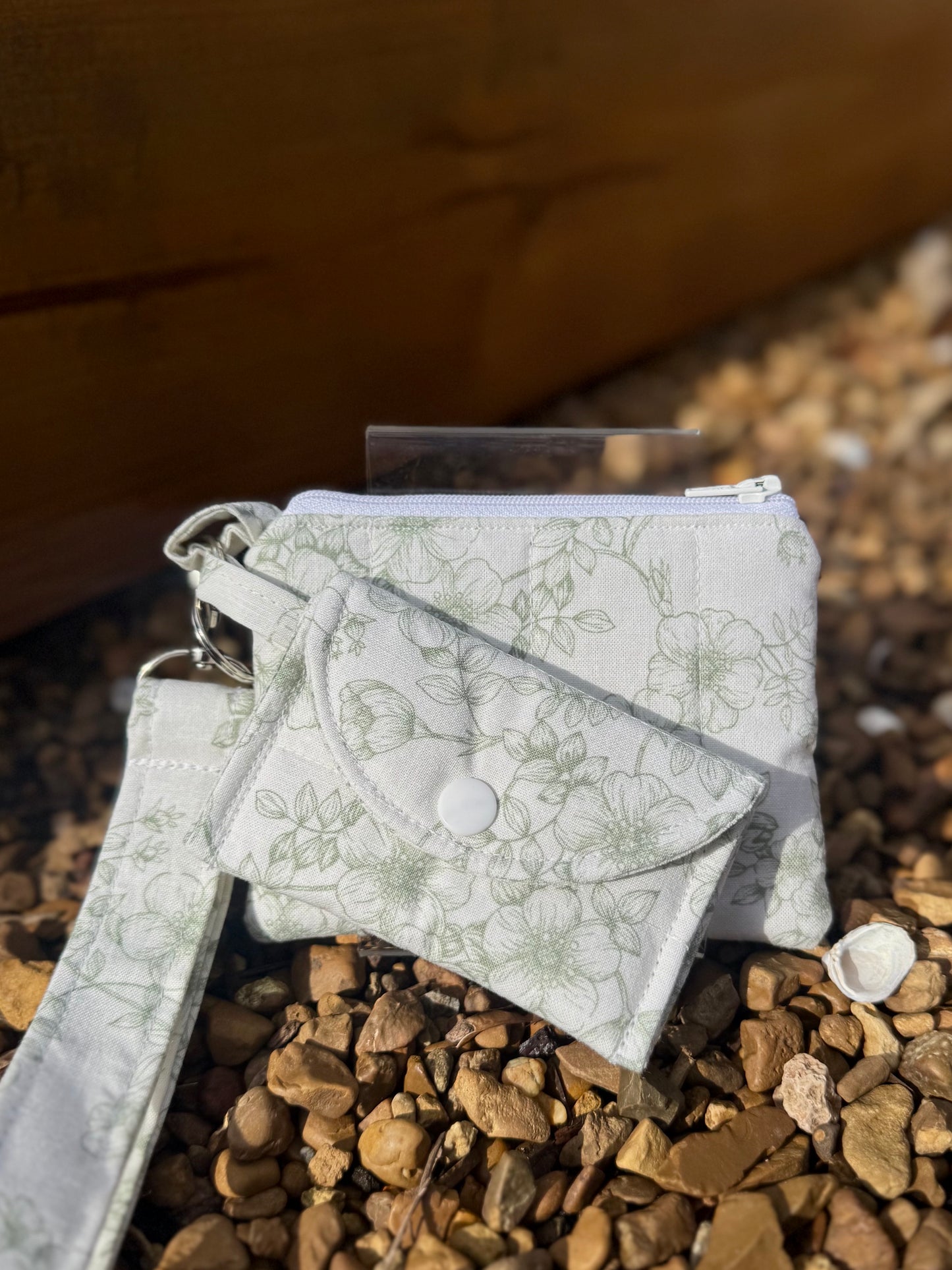 Apple Blossom Mini Keychain Wallet