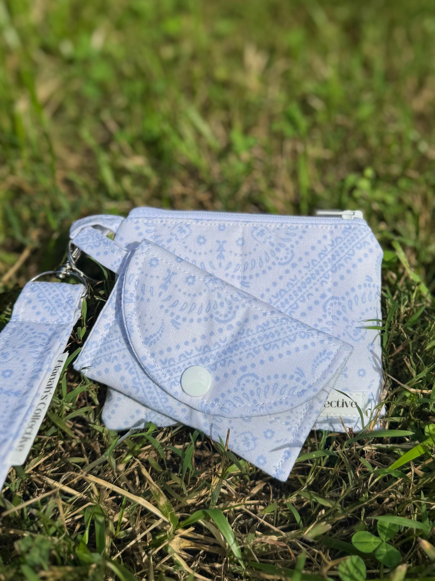 Ocean Blue Wristlet
