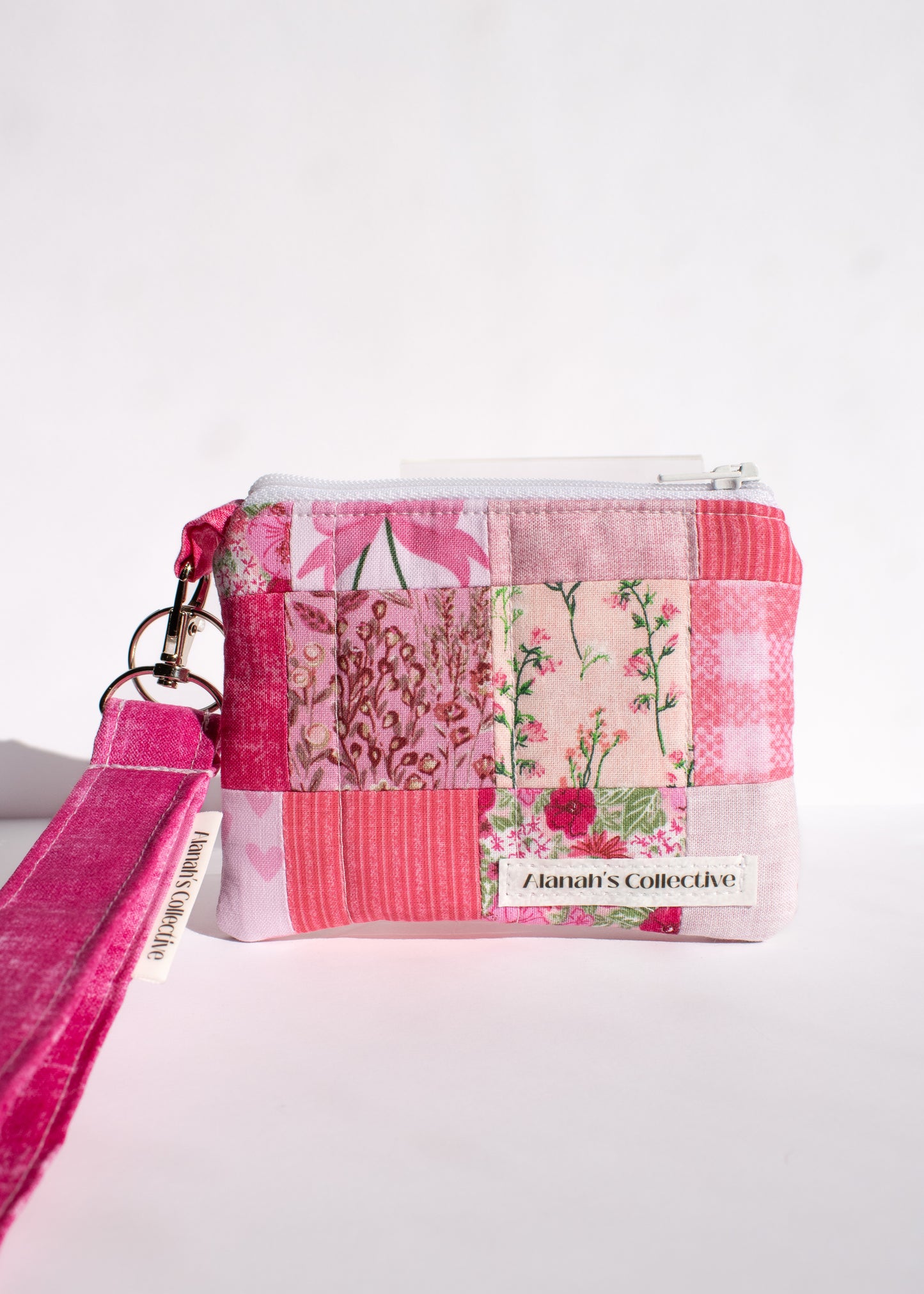 Dark Pink Wristlet
