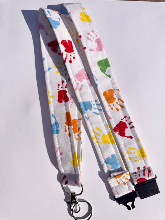 Colorful Hands Lanyard