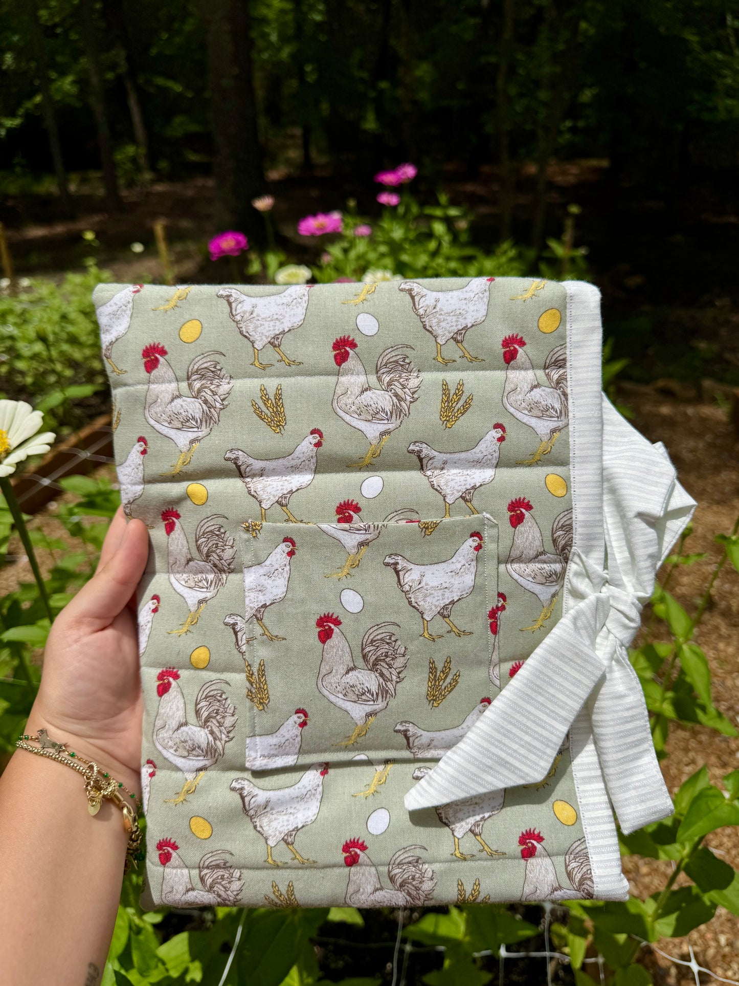 Farmstead Chickens Large Bible/Book Sleeve