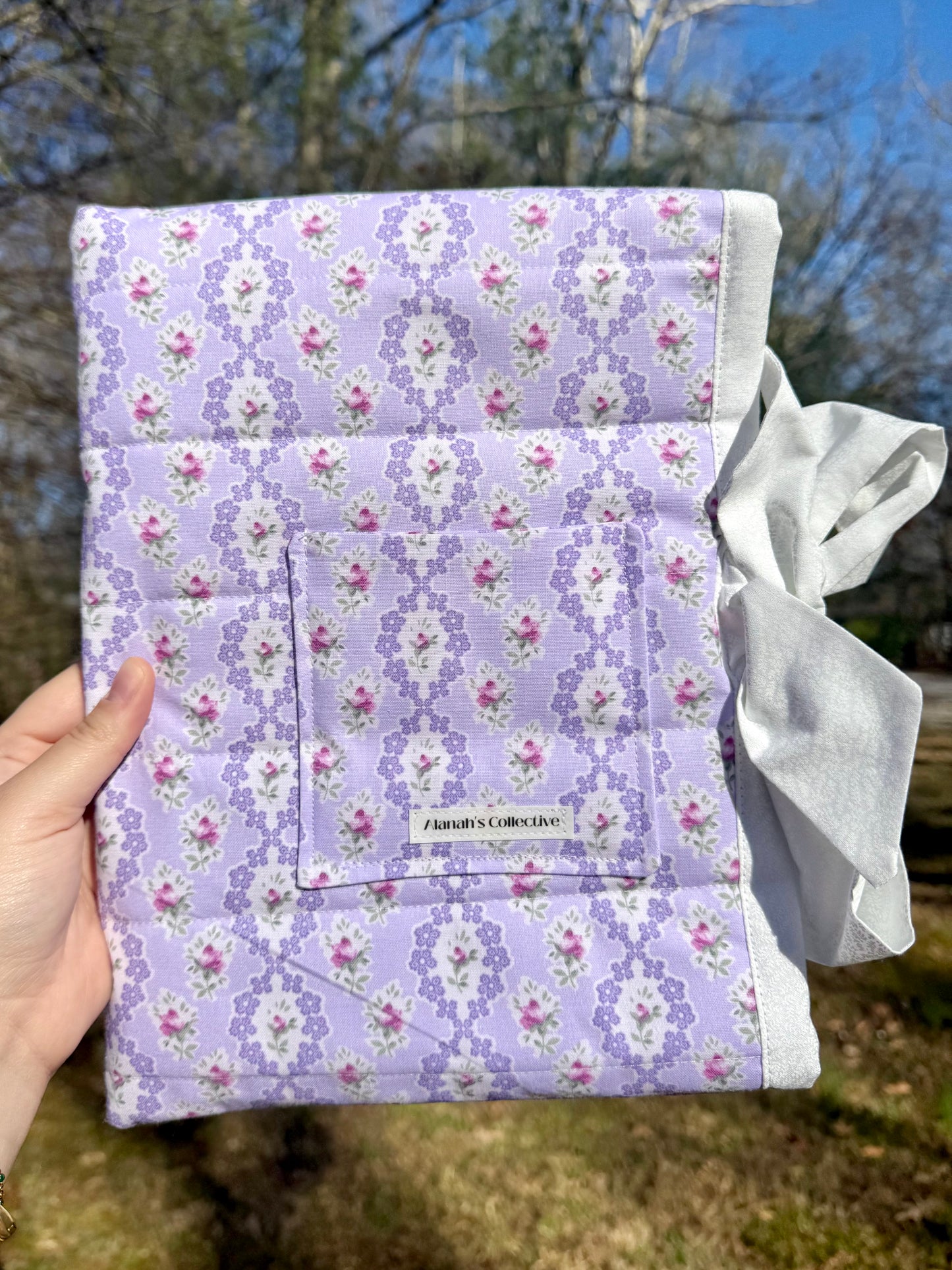 Lovely Lavender Large Bible/Book Sleeve