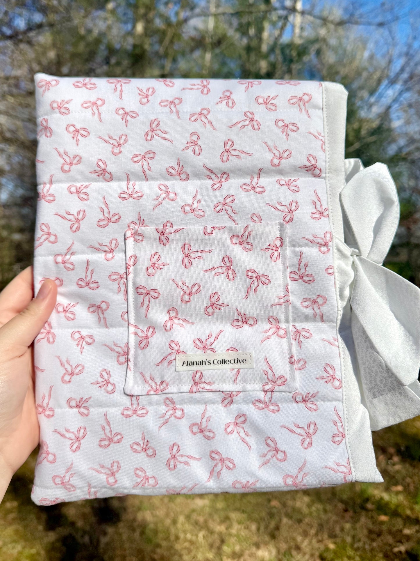 Pink Bows Large Bible/Book Sleeve