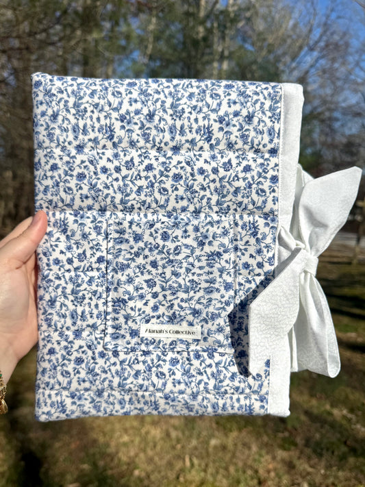 Porcelain Florals Large Bible/Book Sleeve