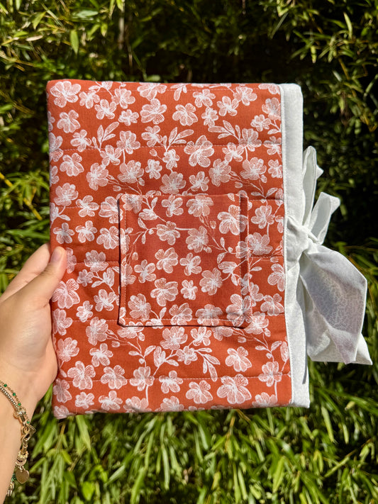 Terracotta Blooms Large Bible/Book Sleeve