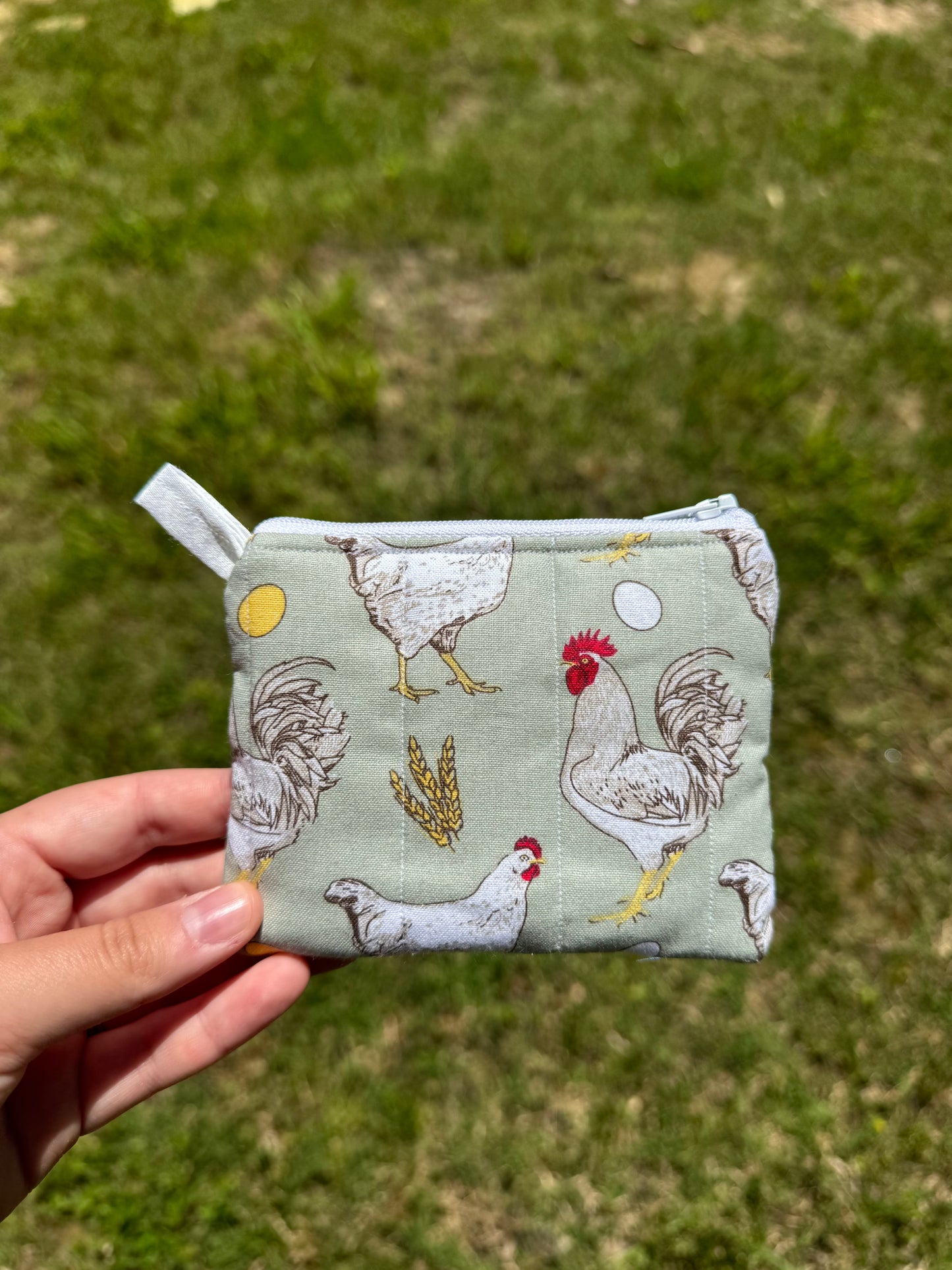 Farmstead Chickens Mini Keychain Wallet