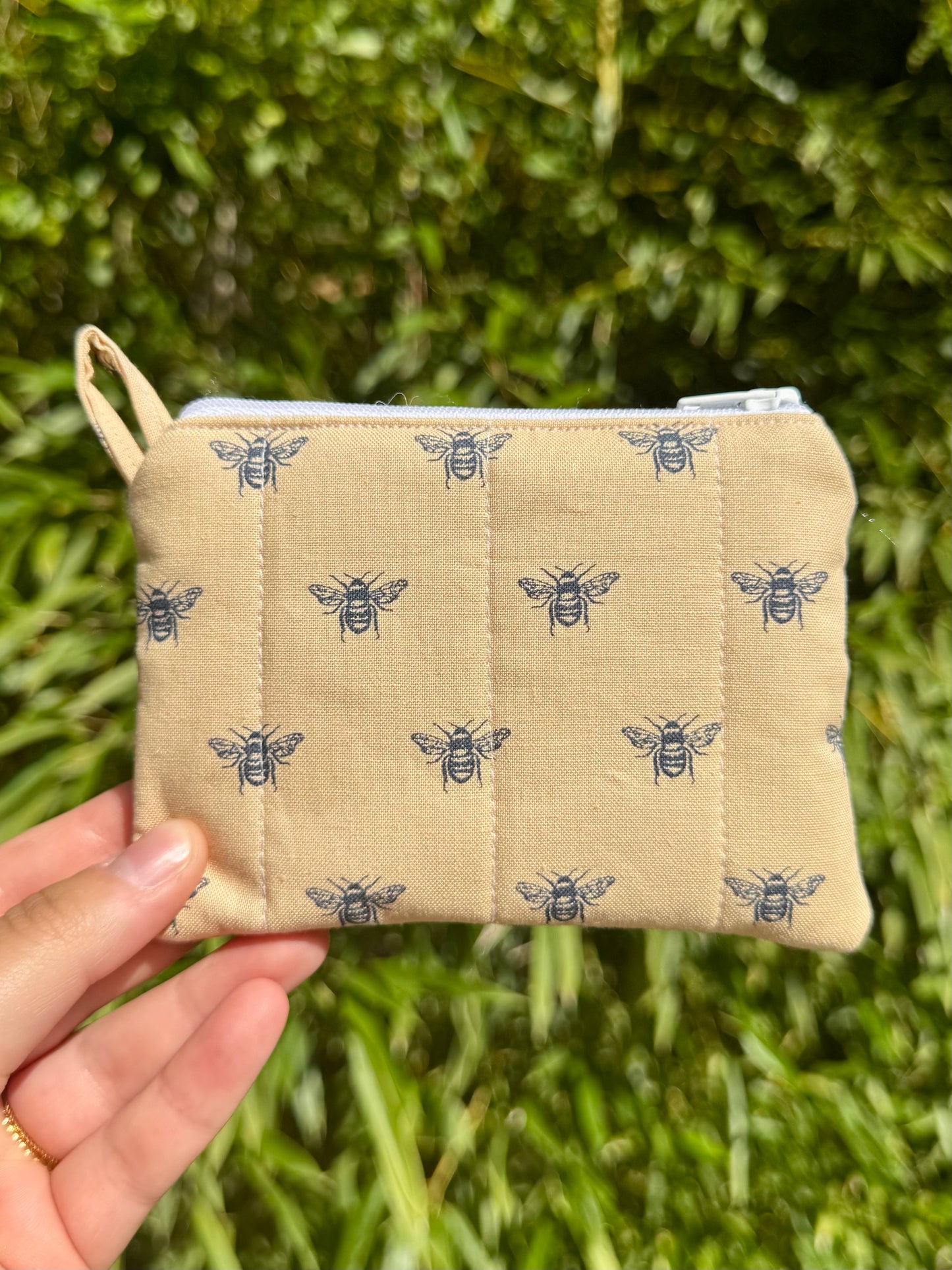 Autumn Bees Mini Keychain Wallet
