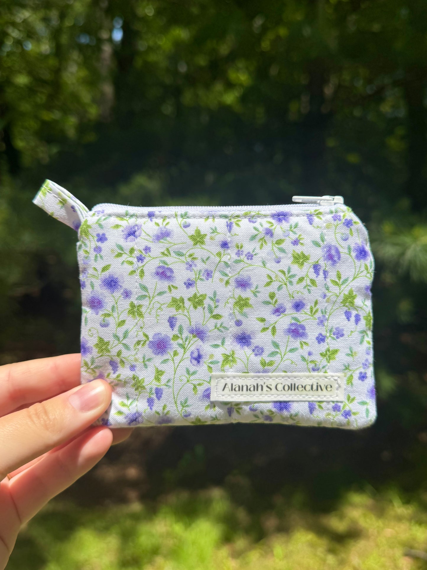 Bellflowers Mini Keychain Wallet