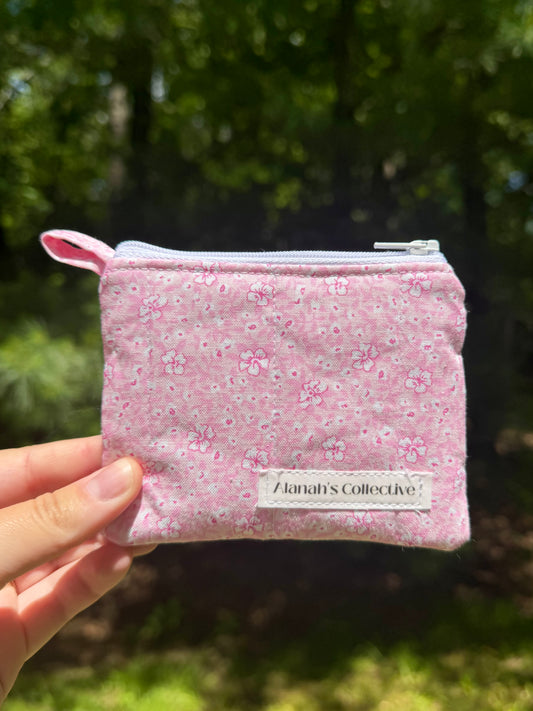 Blushing Pink Mini Keychain Wallet