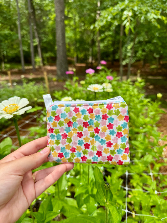 Fruity Floral Mini Keychain Wallet