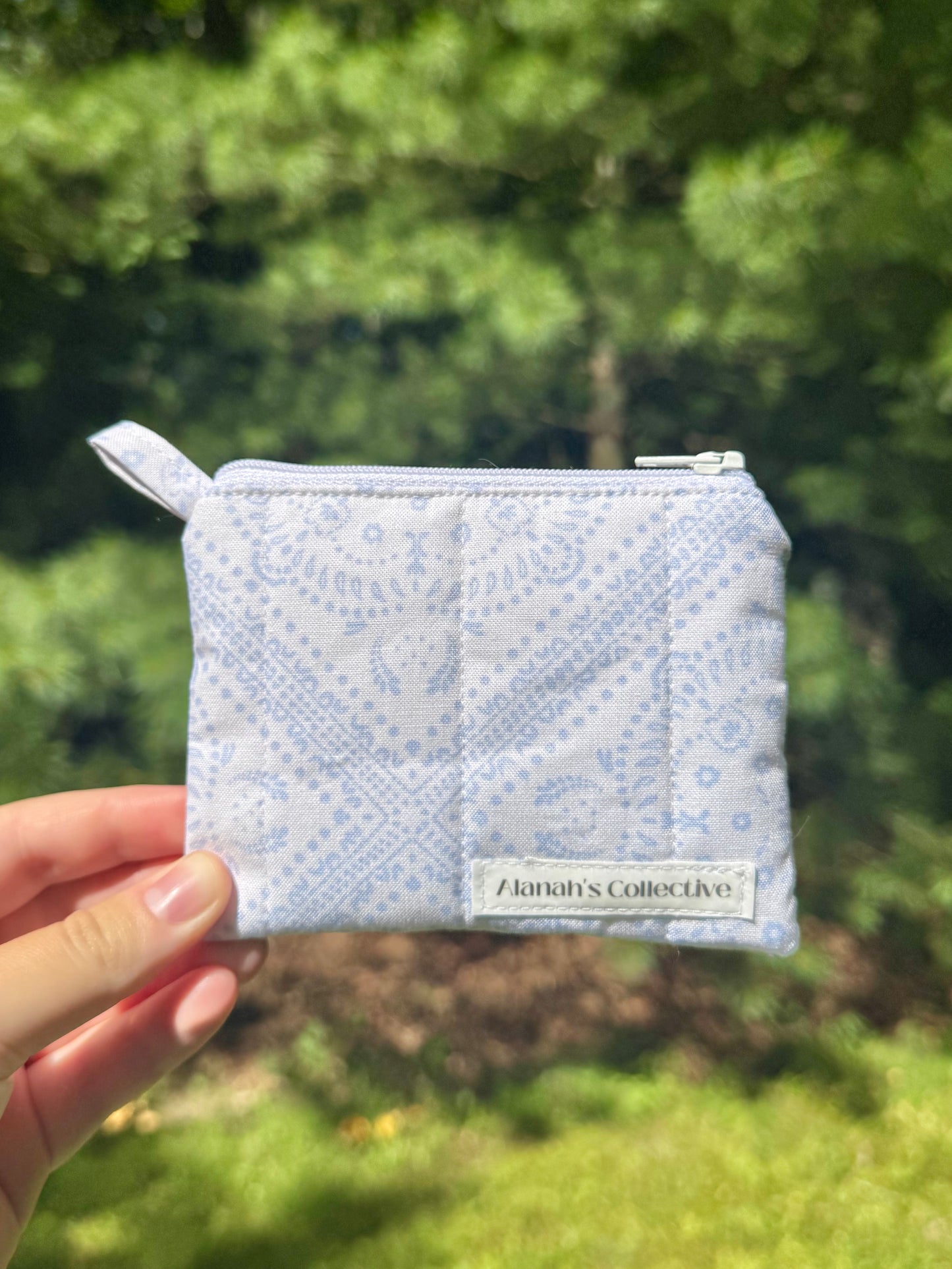 Ocean Blue Mini Keychain Wallet