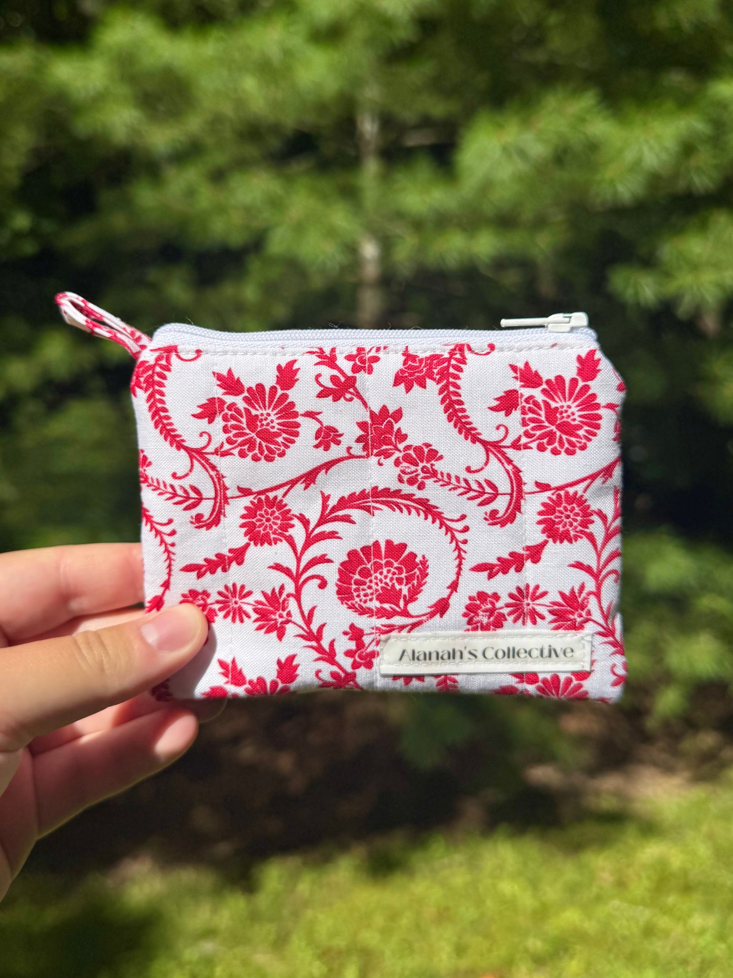 Pretty in Red Mini Keychain Wallet