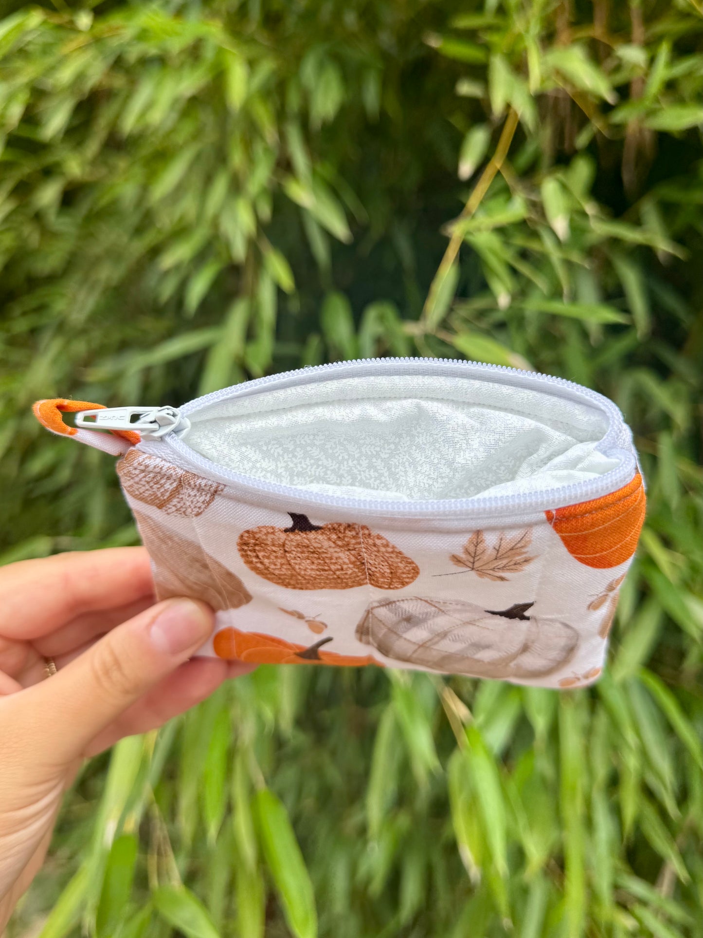Fall Pumpkins Mini Keychain Wallet