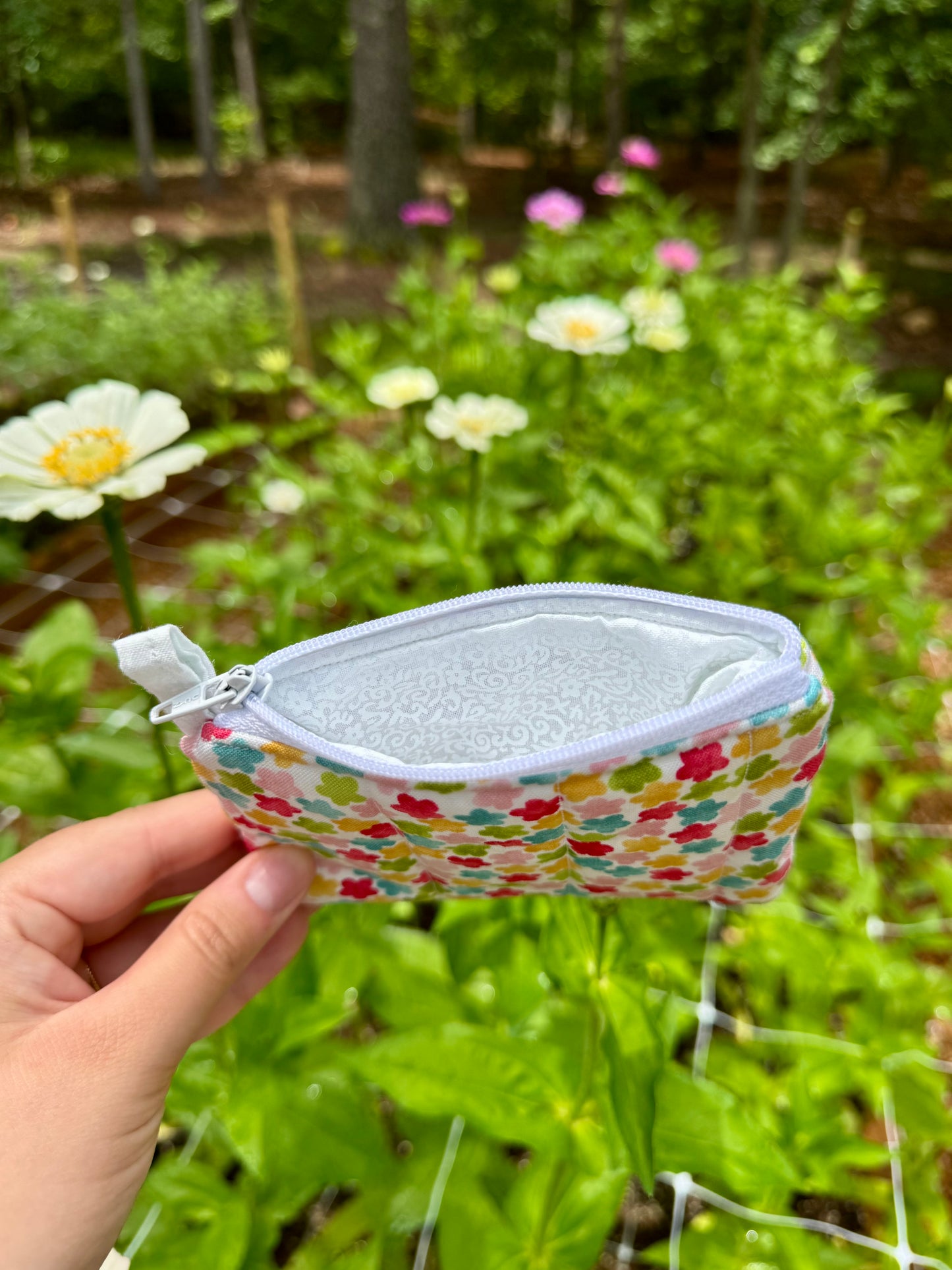 Fruity Floral Mini Keychain Wallet