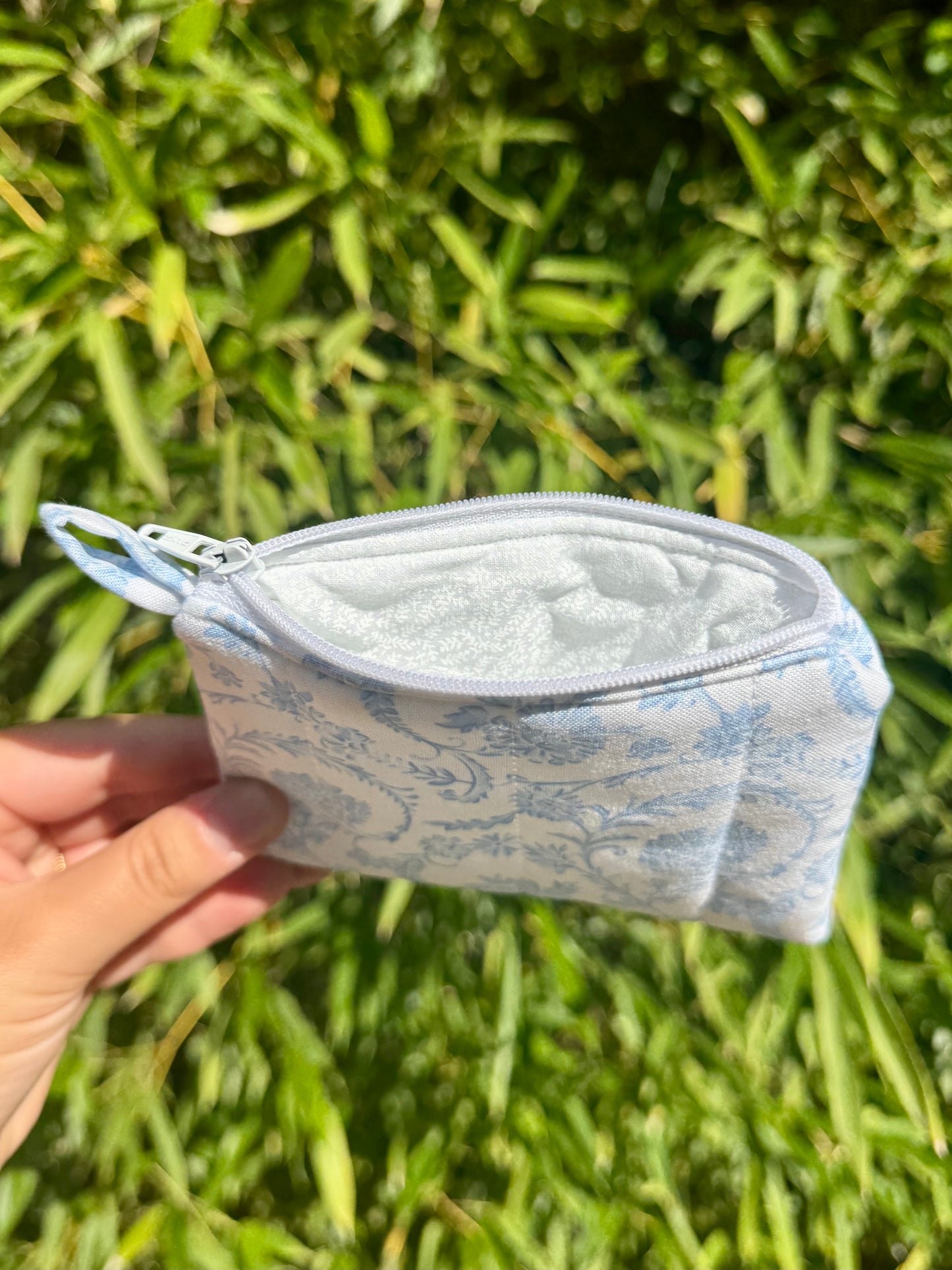 Pretty in Blue Mini Keychain Wallet