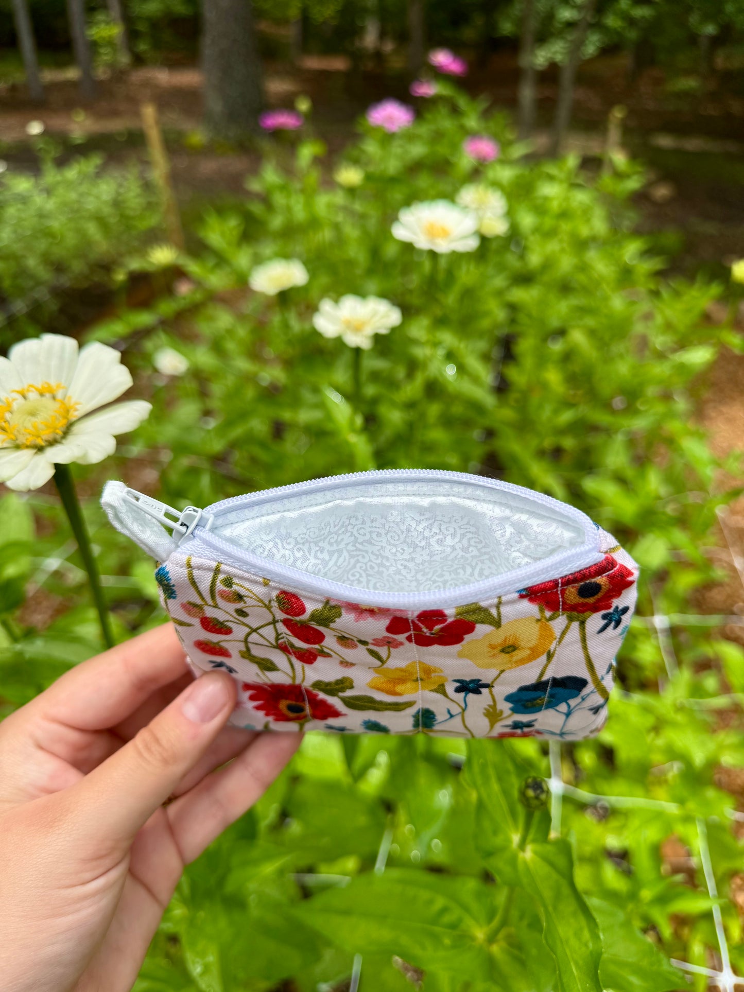Spring Garden Mini Keychain Wallet