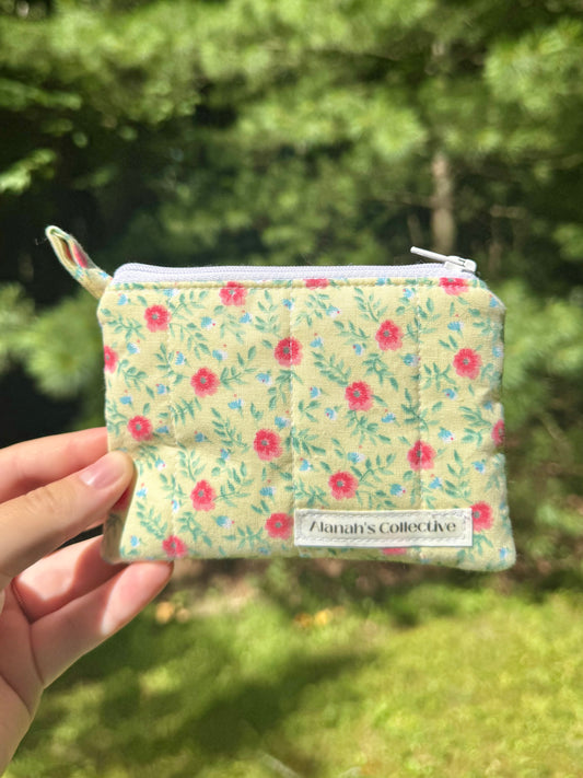 Summer Hibiscus Mini Keychain Wallet