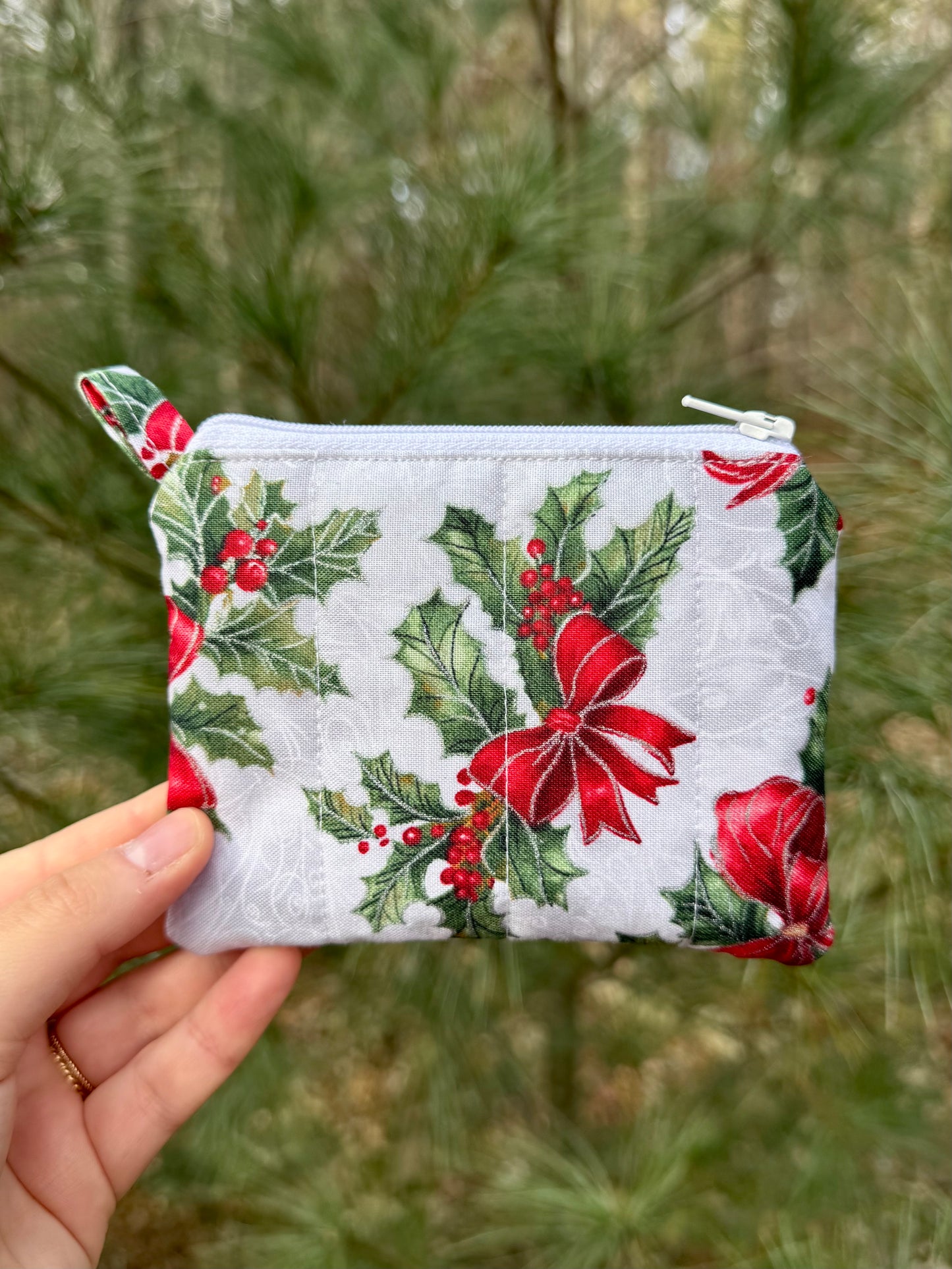 Under the Mistletoe Mini Keychain Wallet