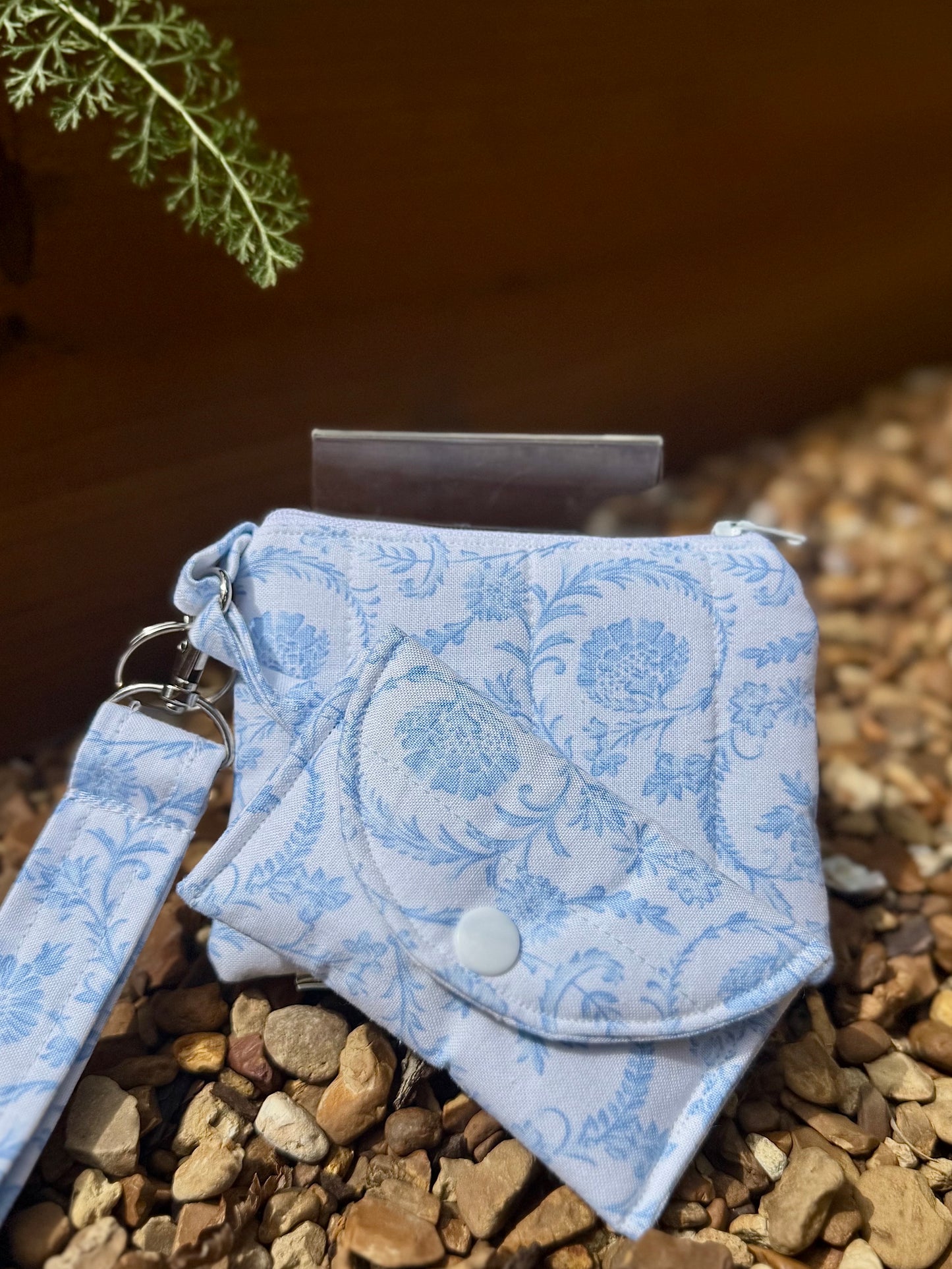 Pretty in Blue Wristlet