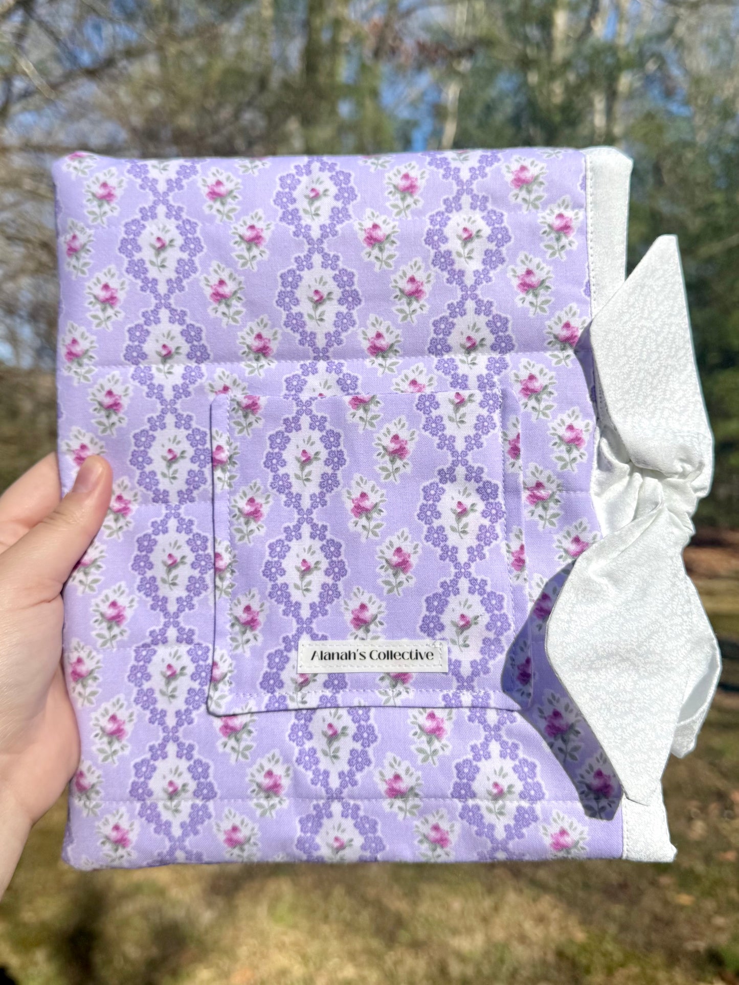 Lovely Lavender Small Bible/Book Sleeve