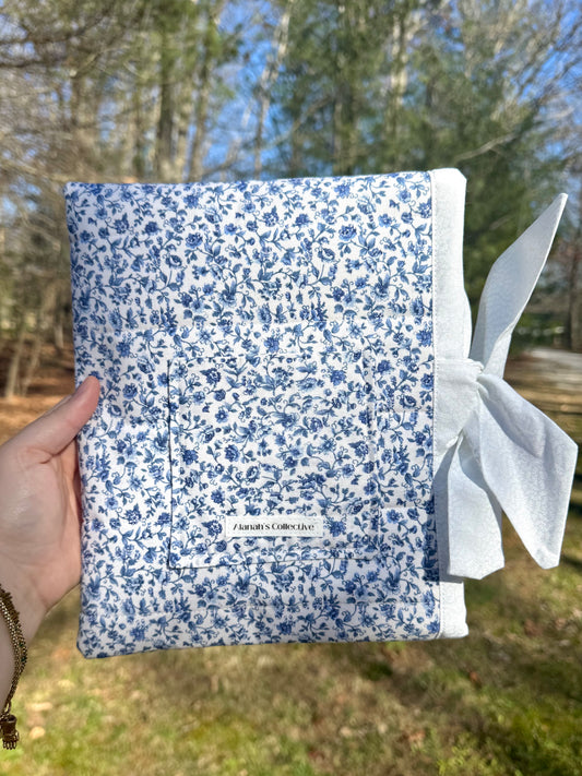 Porcelain Florals Small Bible/Book Sleeve