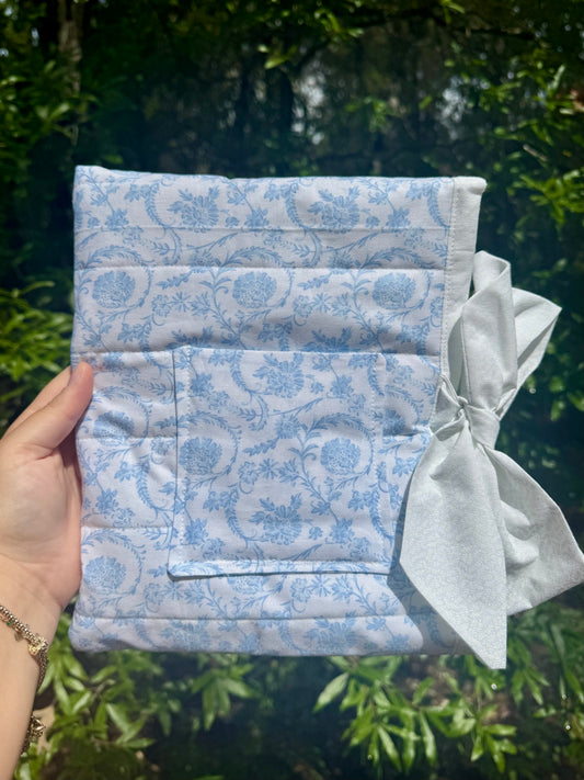 Pretty in Blue Small Bible/Book Sleeve