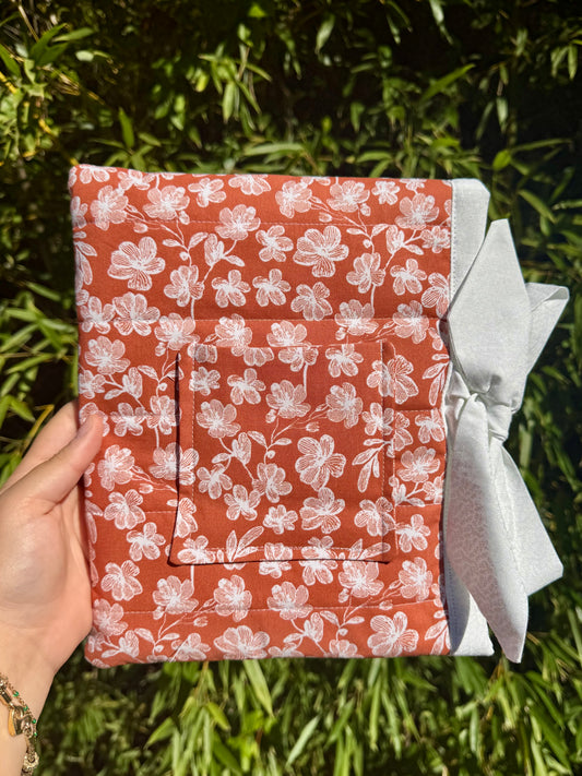 Terracotta Blooms Small Bible/Book Sleeve