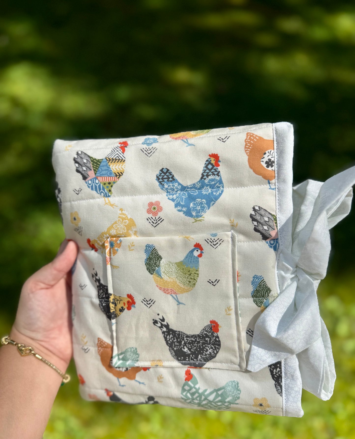 Springtime Chickens Small Bible/Book Sleeve
