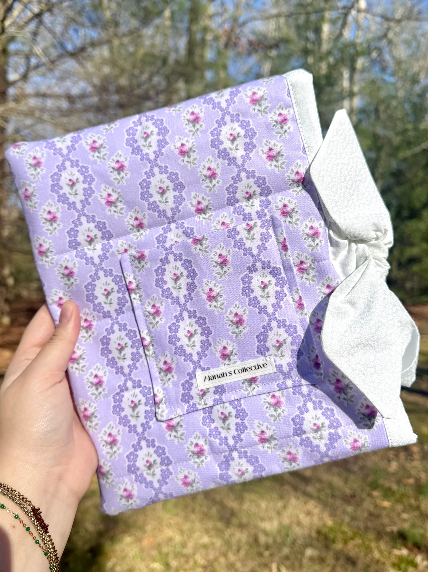 Lovely Lavender Small Bible/Book Sleeve