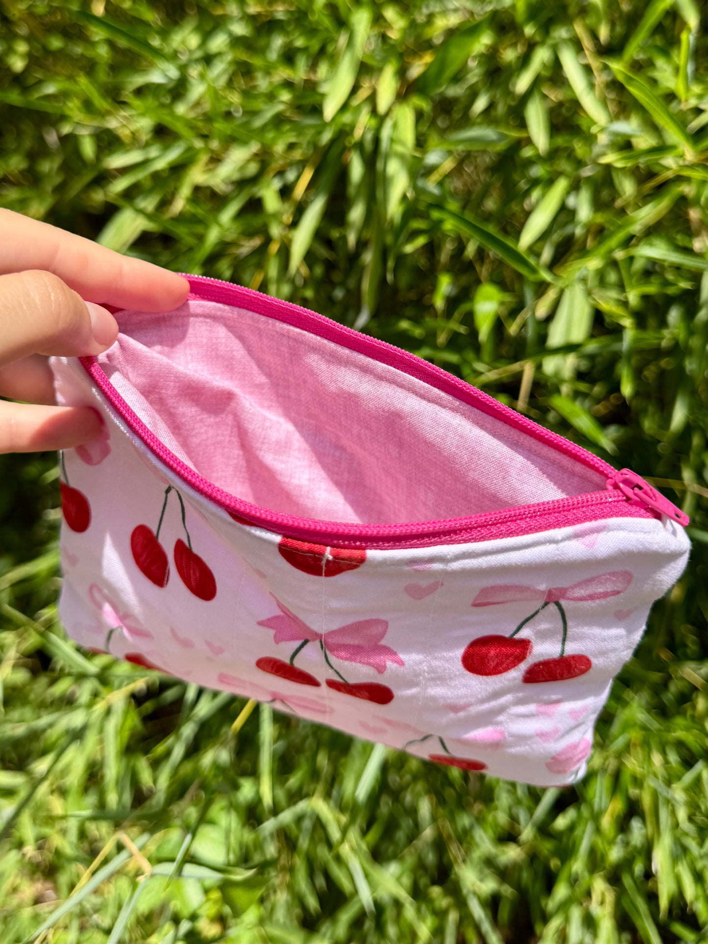 Pink Cherries Travel Pouch