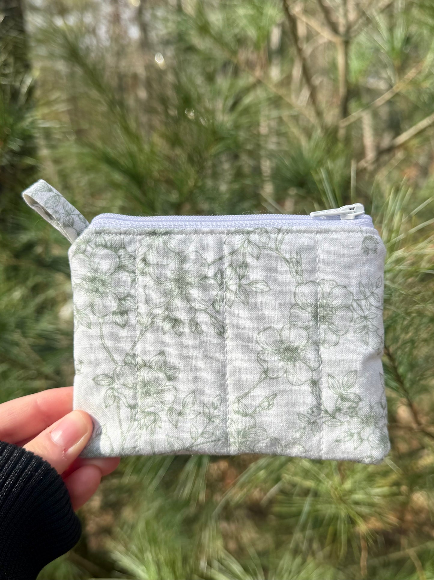 Apple Blossom Mini Keychain Wallet