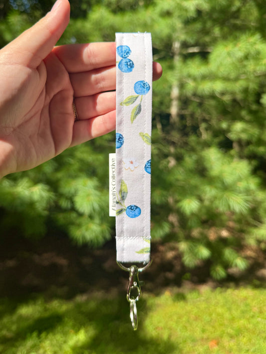 Blueberries Wristlet
