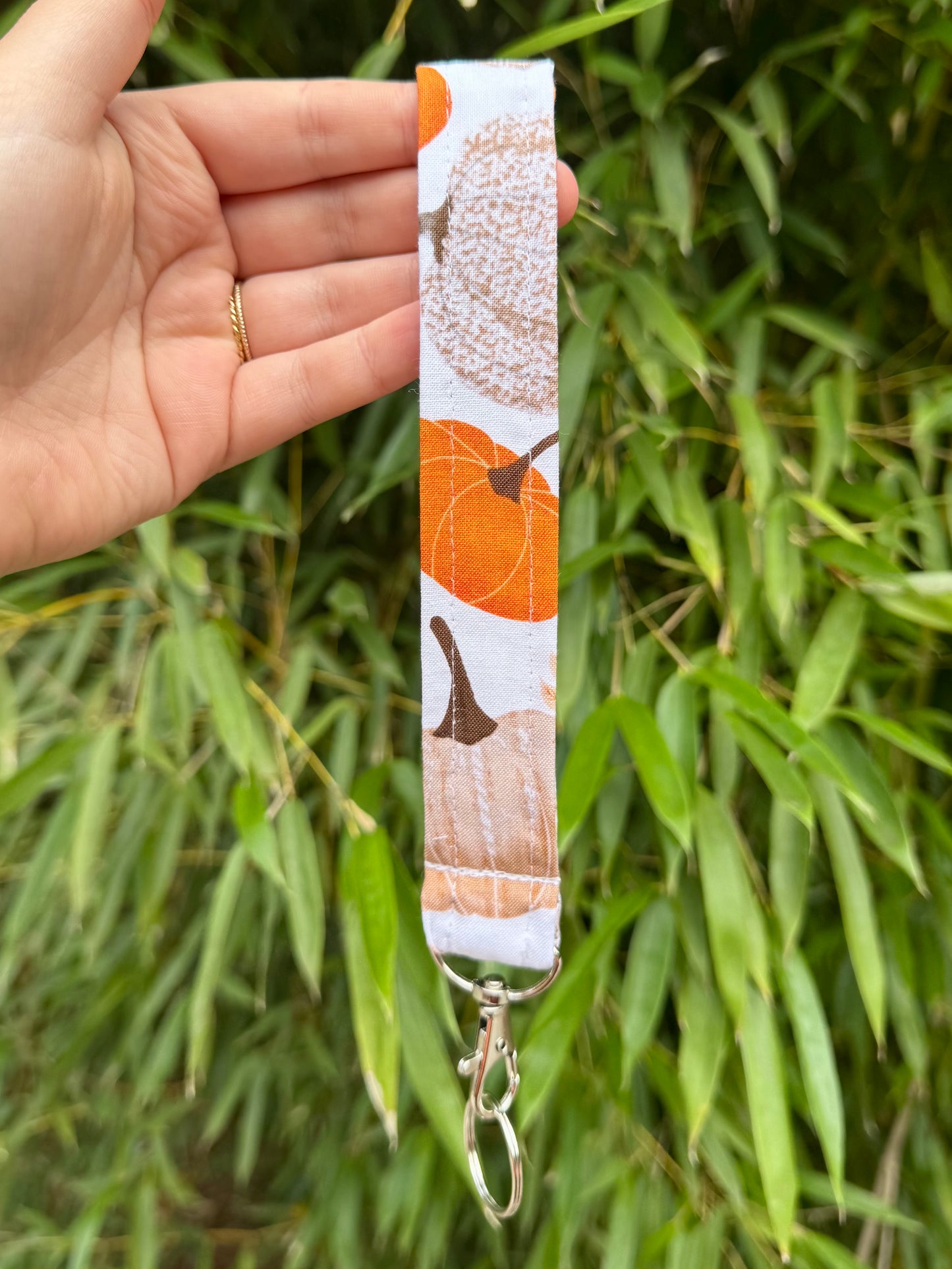 Fall Pumpkins Wristlet