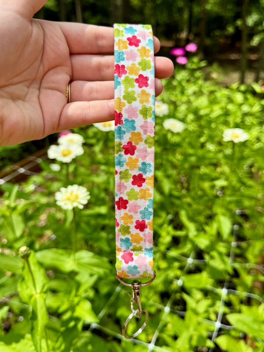 Fruity Floral Wristlet
