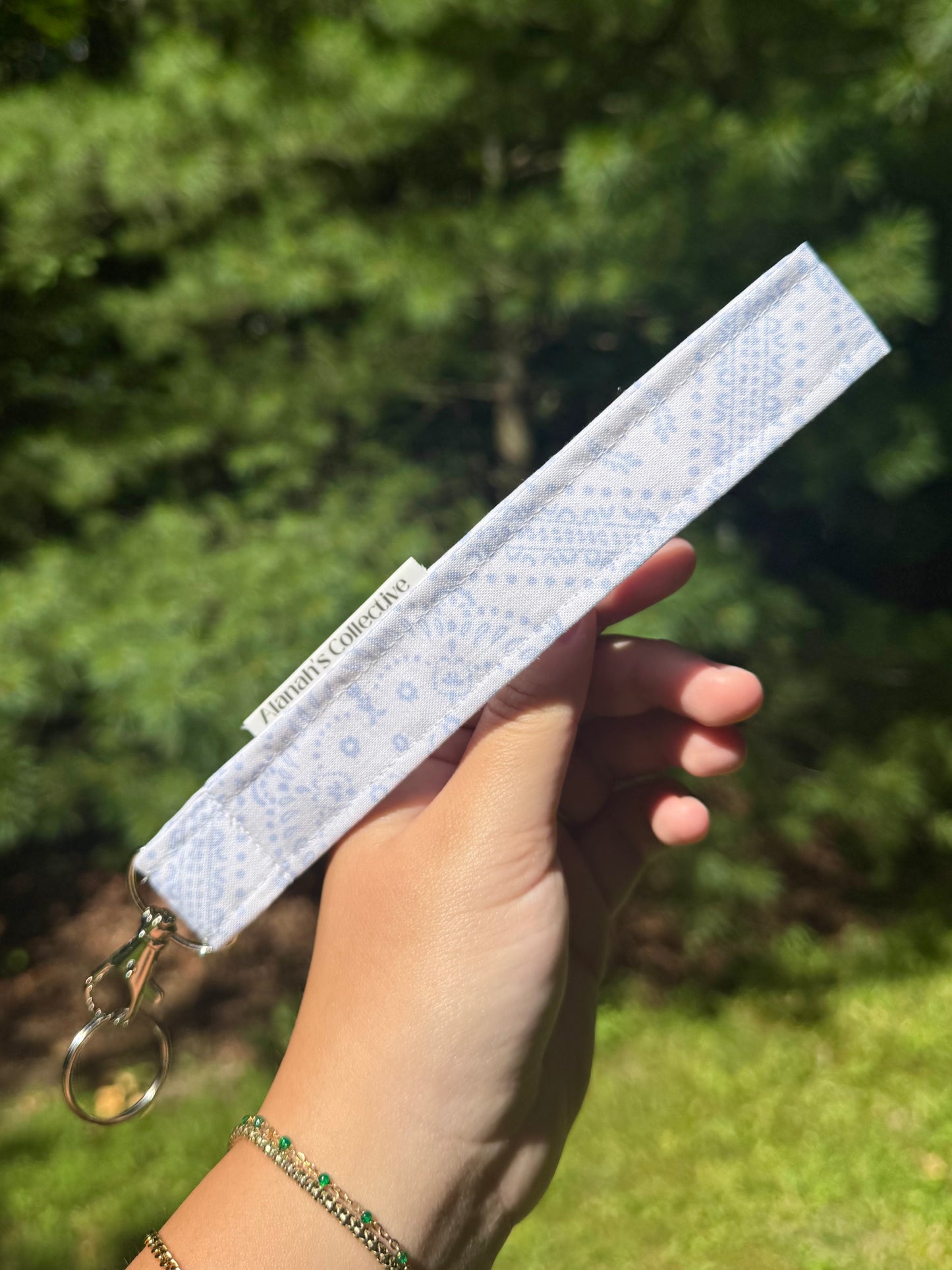Ocean Blue Wristlet