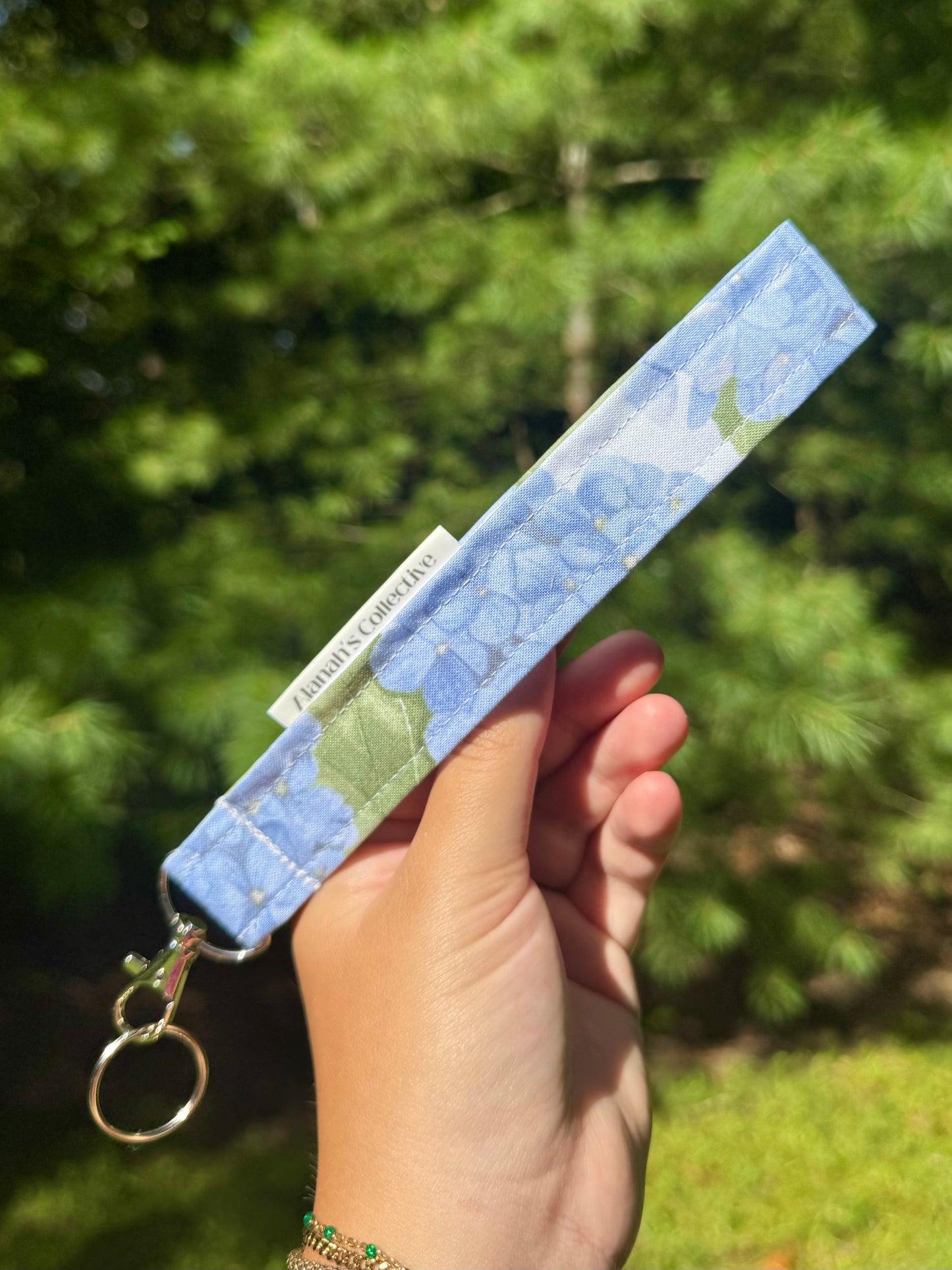 Blue Hydrangeas Wristlet