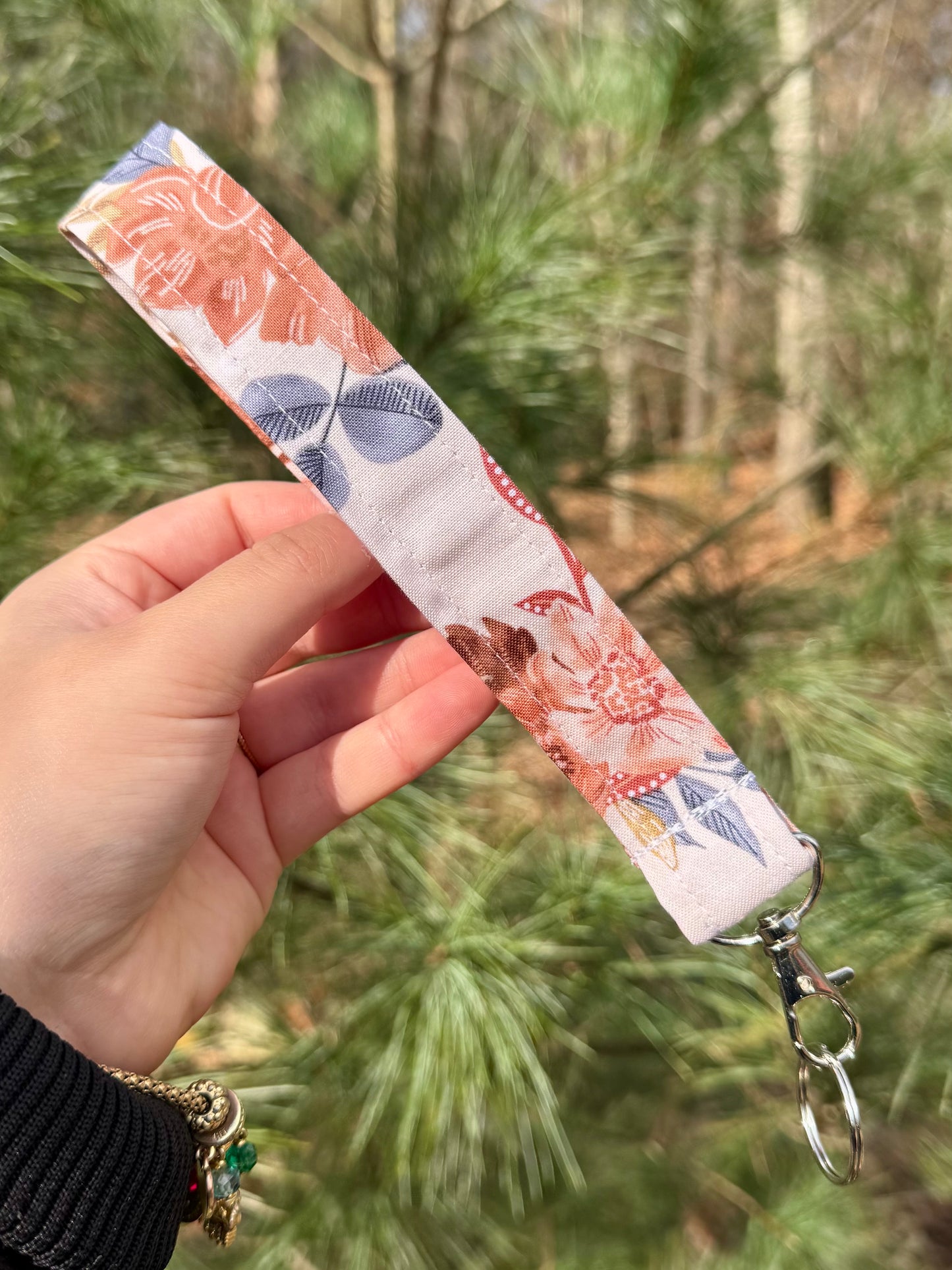 Boho Autumn Florals Wristlet