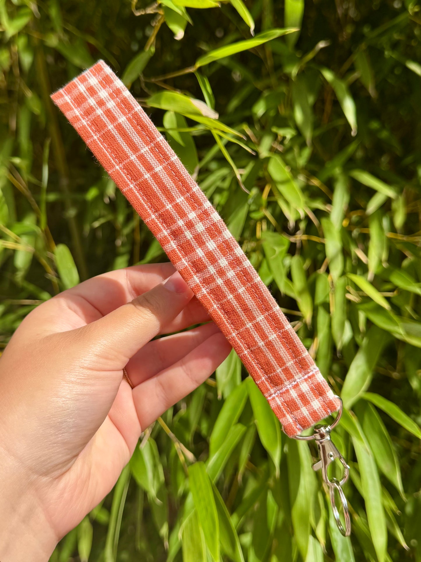 Burnt Orange Wristlet