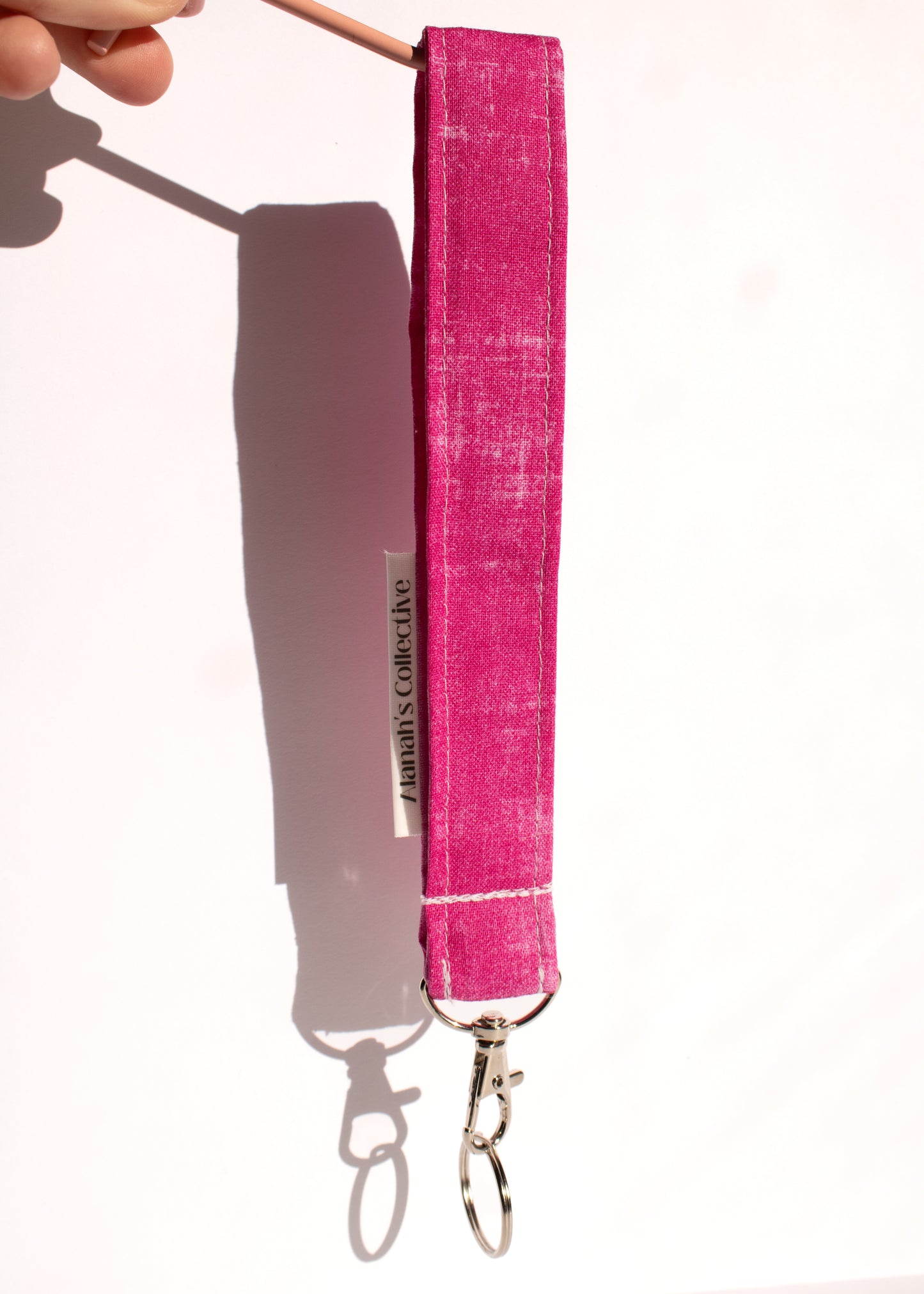 Dark Pink Wristlet