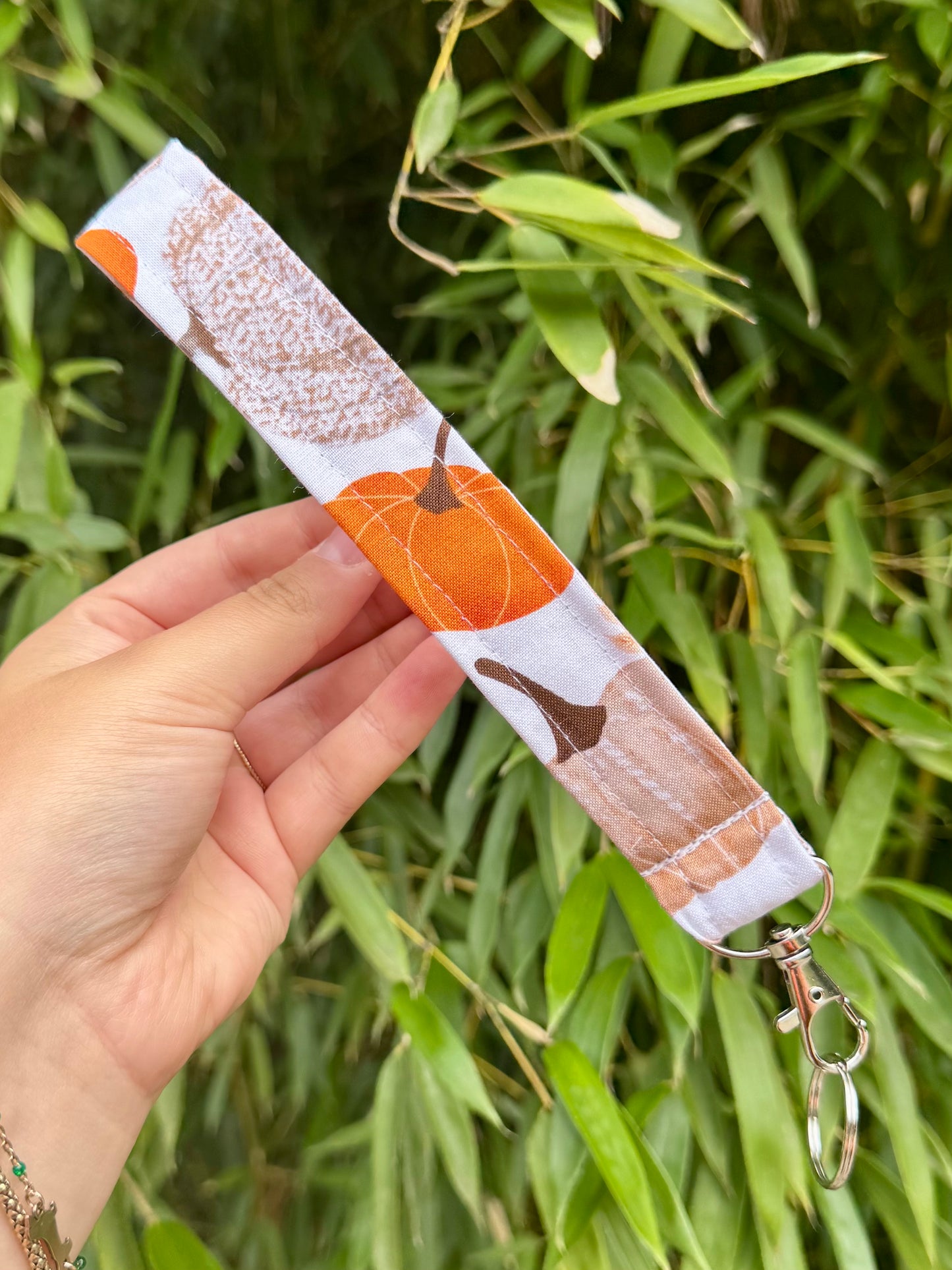 Fall Pumpkins Wristlet
