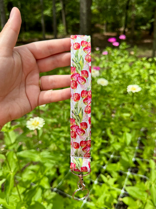 Spring Tulips Wristlet